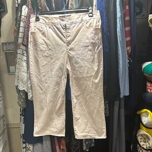 Gloria Vanderbilt Light Pink Houndstooth Capri Pants